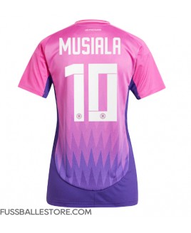 Günstige Deutschland Jamal Musiala #10 Auswärtstrikot Damen EM 2024 Kurzarm